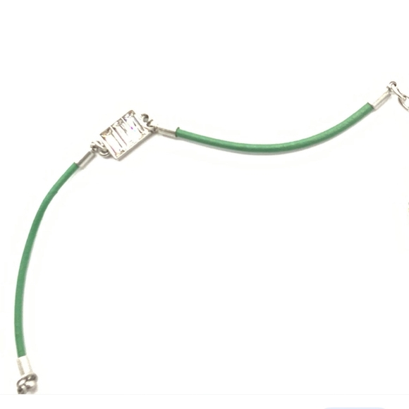 NWT Lia Sophia "Parfait" Key Lime Cut Crystals bracelet - Picture 3 of 3